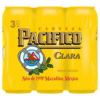 Pacifico Beer, Clara, 3 Pack - 3 Each