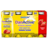 Dannon Strawberry Probiotic Dailies Dairy Drink - 8 Each