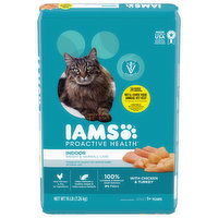 IAMS Cat Nutrition, Premium, Indoor, Weight & Hairball Care, Chicken & Turkey, Adult 1+ Years, 16 Pound