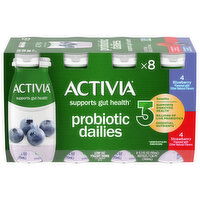 Activia Yogurt Drink, Blueberry/Strawberry, Low Fat, 8 Each