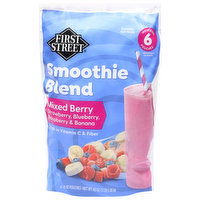 First Street Smoothie Blend, Mixed Berry - 6 Each