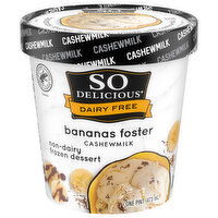 So Delicious Dairy Free Frozen Dessert, Non-Dairy, Banana Foster, Cashewmilk - 1 Pint