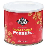 First Street Honey Roasted Peanuts - 12 Ounce
