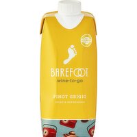 Barefoot Pinot Grigio White Wine Tetra 500ml  - 500 Millilitre