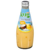 Kuii Coconut Milk Drink, with Nata de Coco, Mango Flavor, 9.8 Fluid ounce