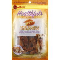 Ruffin' It Treats for Dogs, Sweet Potato & Chicken Wraps - 3.5 Ounce