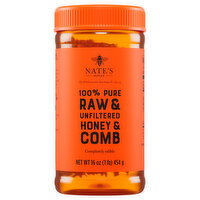 Nates Raw Unfiltered Honey Comb - 16 Ounce