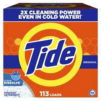 Tide Powder Laundry Detergent, Original, 113 loads - 143 Ounce