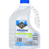 First Street Water, Plus Electrolytes, Alkaline +, 128 Ounce