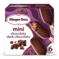 Haagen-Dazs Ice Cream Bars, Chocolate Dark Chocolate, Mini