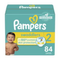 Pampers Swaddlers Diapers - Size 2 (12-18 lbs), 84 Each