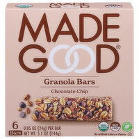 MadeGood Granola Bars, Chocolate Chip - 5.1 Ounce