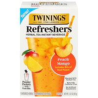 Twinings Refreshers Instant Beverage Peach Mango Herbal Tea - 5 Each