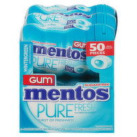 Mentos Gum, Sugarfree, Wintergreen, 6 Each