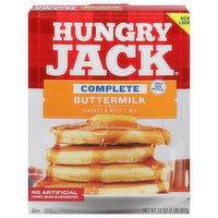 Hungry Jack Pancake & Waffle Mix, Buttermilk, Complete, 32 Ounce