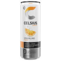 Celsius Energy Drink, Orange, Sparkling, 12 Ounce