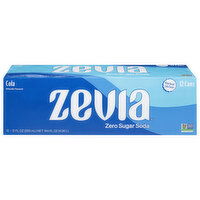 Zevia Soda, Zero Sugar, Cola - 12 Each