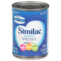 Similac Infant Formula, with Iron, Concentrated, Milk-Based, Birth-12 Months - 13 Ounce