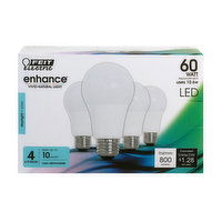 A19 60W Eq Daylight Non-Dim LED - 4 Each