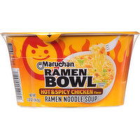 Maruchan Ramen Bowl, Hot & Spicy Chicken Flavor - 3.32 Ounce