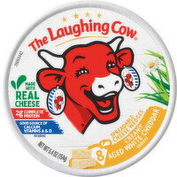 The Laughing Cow Creamy White Cheddar Flavor Spreadable Cheese Wedges