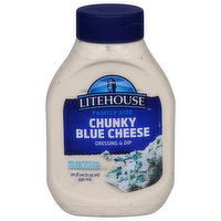 Litehouse Dressing & Dip, Chunky Blue Cheese, Family Size, 20 Ounce