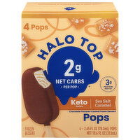 Halo Top Pops, Sea Salt Caramel, Keto Series - 4 Each