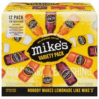 Mike's Malt Beverage, Premium, Black Cherry/Strawberry/Pineapple Hard Lemonade, Variety Pack, 12 Each