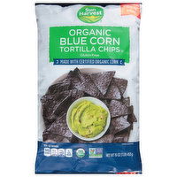 Sun Harvest Tortilla Chips, Organic, Blue Corn, 16 Ounce