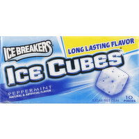 Ice Breakers Gum, Sugar Free, Peppermint - 10 Each