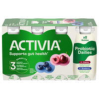 Activia Low Fat Probiotic Dailies Cherry/Blueberry Yogurt Drink - 8 Each
