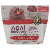 Sambazon Smoothie Cubes, Mixed Berries & Acai, 20 Ounce