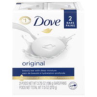 Dove Beauty Bar, Original, 2 Each