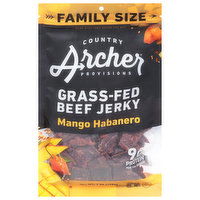 Country Archer Beef Jerky, Grass-Fed, Mango Habanero, Family Size - 7 Ounce