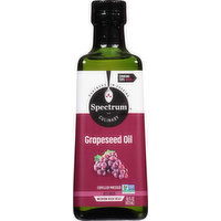 Spectrum Culinary Grapeseed Oil, Medium High Heat, Refined - 16 Fluid ounce