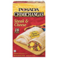 Posada Chimichangas, Steak & Cheese