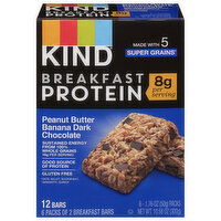 Kind Breakfast Bars, Peanut Butter Banana Dark Chocolate - 6 Each