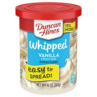 Duncan Hines Frosting, Vanilla, Whipped