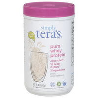 Simply Tera's Whey Protein, Pure, Plain Unsweetened - 12 Ounce