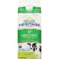 Stremicks Heritage Foods Organic 0% Fat Free Milk - 1.89 Litre