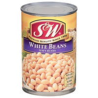 S&W White Beans, Navy Beans - 15.5 Ounce