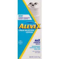 AleveX Pain Relieving Lotion, Max Strength, Menthol - 2.5 Ounce