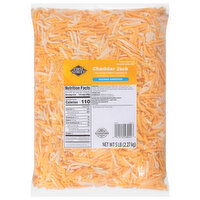 First Street Cheese, Cheddar Jack, Natural Feather Shredded - 5 Pound