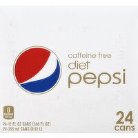 Pepsi Cola, Caffeine Free, Diet - 288 Ounce