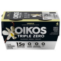 Oikos Triple Zero Vanilla High Protein Nonfat Greek Yogurt
