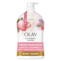 Olay Fresh Outlast Body Wash, White Strawberry & Mint - 33 Fluid ounce