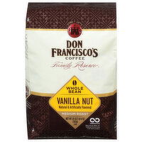 Don Francisco's Coffee, Whole Bean, Medium Roast, Vanilla Nut - 20 Ounce