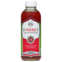 GT's Kombucha, Raw, Watermelon Wonder - 16 Fluid ounce