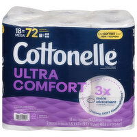 Cottonelle Toilet Paper, Mega, 2-Ply, 18 Each