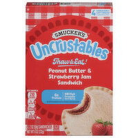 Smucker's Sandwich, Peanut Butter & Strawberry Jam, 4 Each